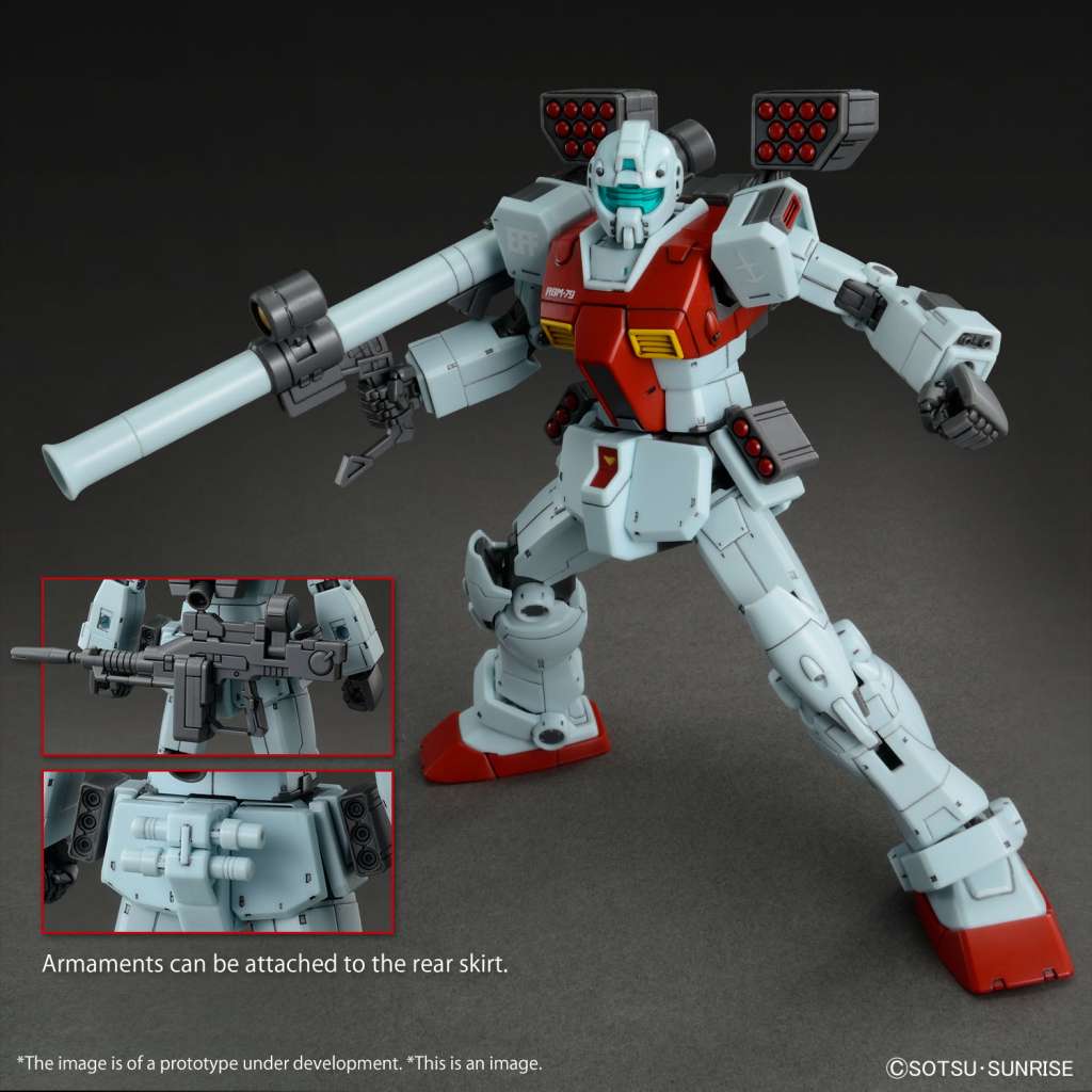 HG GM (SHOULDER CANNON / MISSILE POD) 1/144