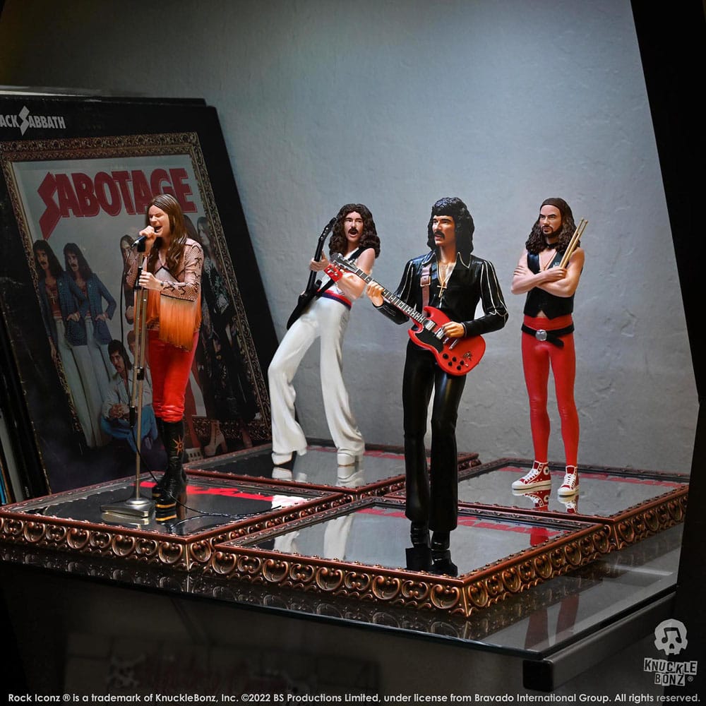 Black Sabbath Rock Iconz Statue 4er-Pack Sabotage Era 23 cm