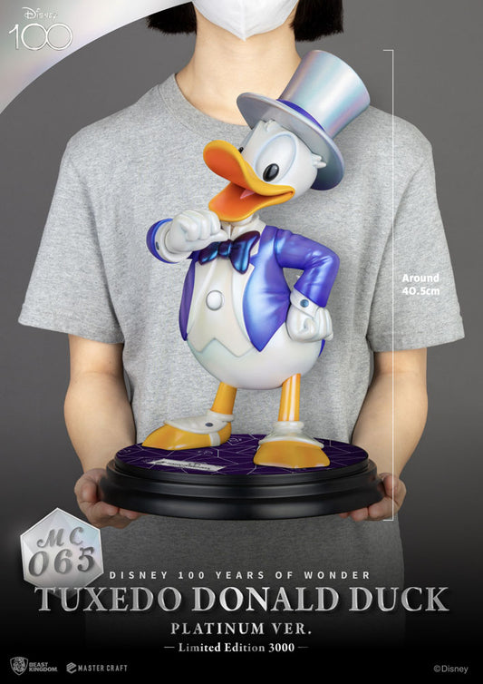 Disney 100. Master Craft Statue Tuxedo Donald Duck (Platinum Ver.)