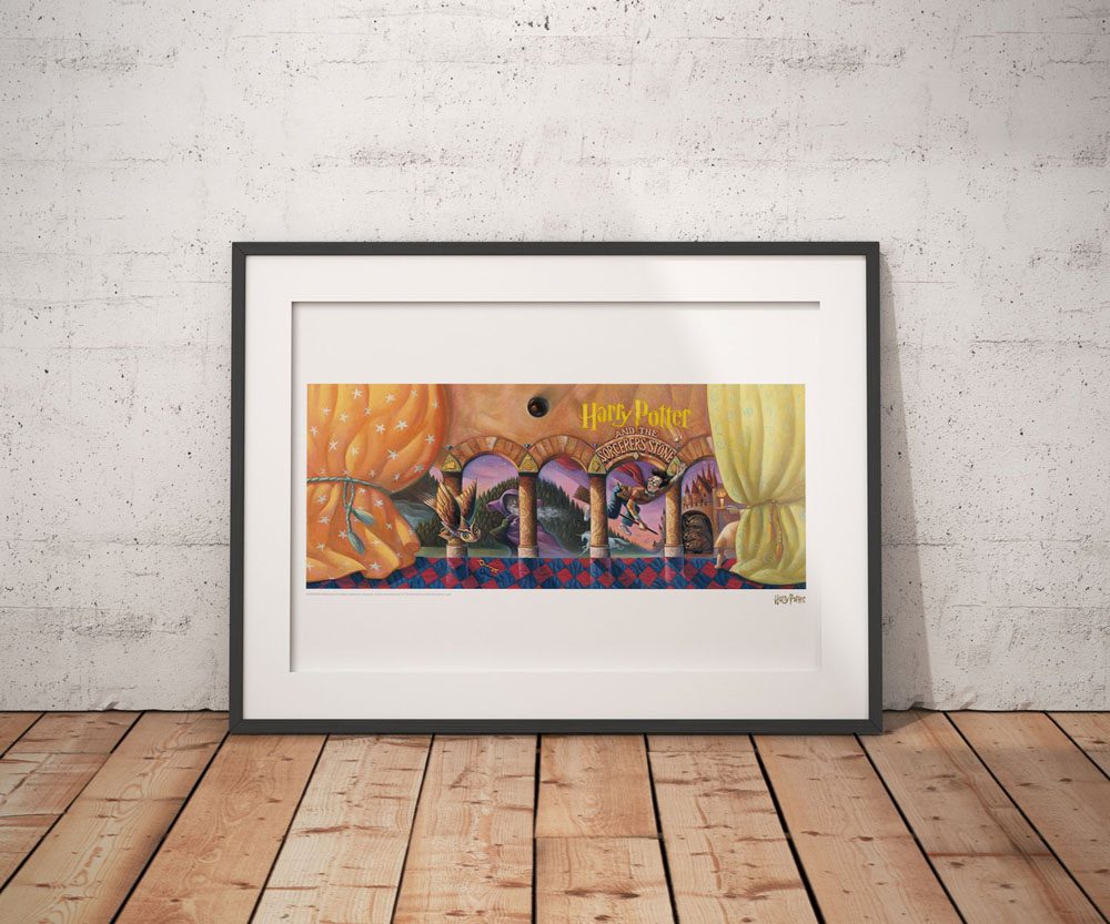 Harry Potter Art Print Philosopher's Stone Book Cover Artwork Limited Edition 42 x 30 cm
