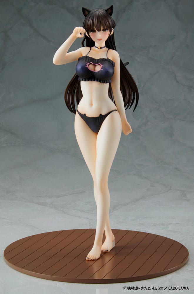 Mishiranu Joshikousei ni Kankinsareta Mangaka no Hanashi PVC Statue 1/6 Konata Competitive Swimsuit & Cat Lingerie Costume Set 26cm