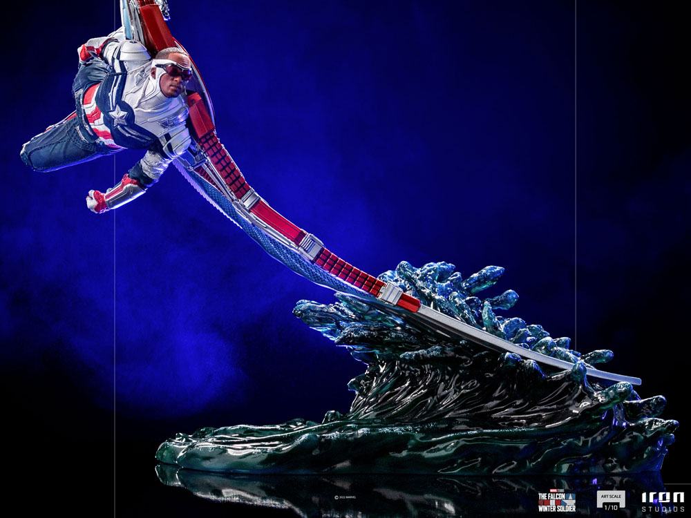 The Falcon and The Winter Soldier BDS Art Scale Statue 1/10 Captain America Sam Wilson Deluxe 46 cm