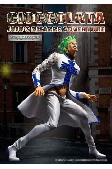 JoJo's Bizarre Adventure Part 5 Golden Wind Statue Legend PVC Statue Cioccolata 17 cm