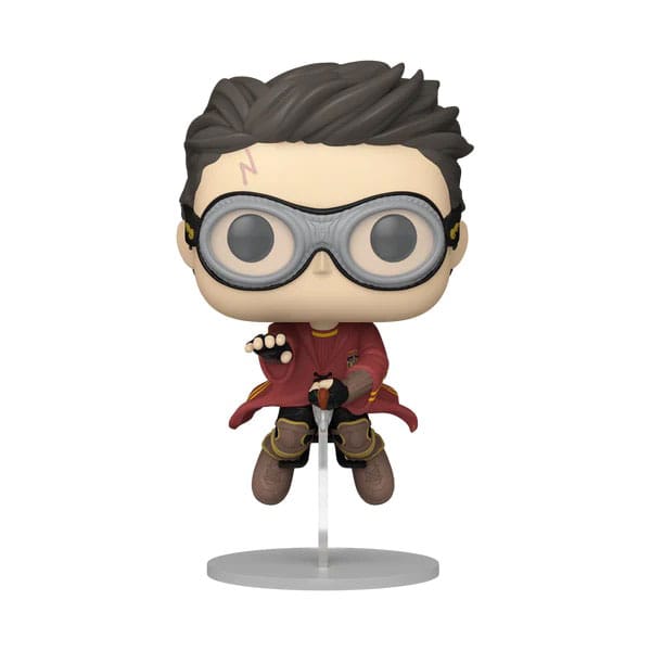 Harry Potter POP! Filme Vinylfigur Harry mit Besen (Quidditch) 9 cm
