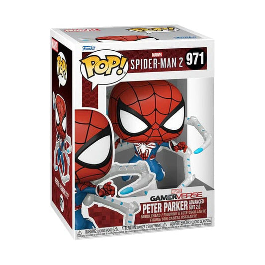 Spider-Man 2 POP! Games Vinyl Figure Peter Perker Suit 9 cm