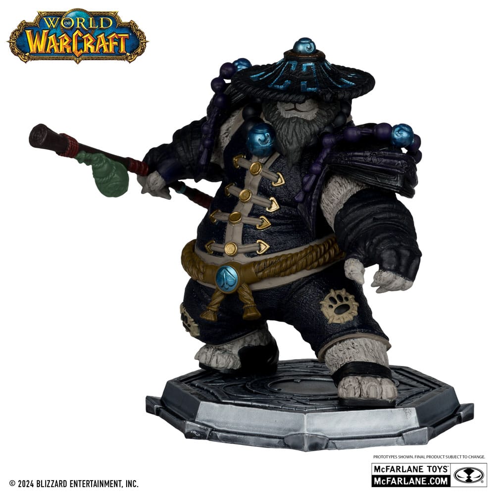 World of Warcraft PVC-Statue 2er-Pack 1/12 Dwarf Hunter: Beast Master & Pandaren: Monk (Gold Label) 15 cm