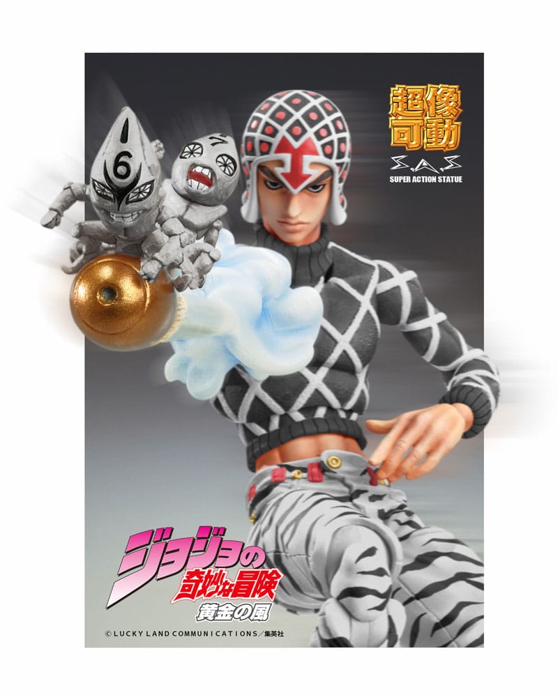 JoJo's Bizarre Adventure Part5 Super Action Actionfigur Chozokado (Guido Mista & SP Ver. Black) 15 cm