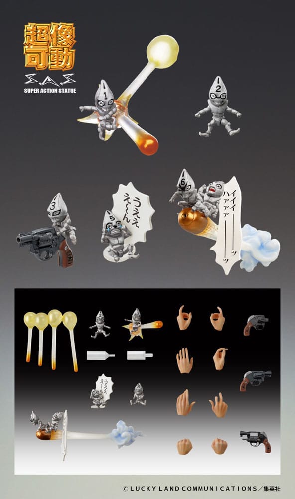 JoJo's Bizarre Adventure Part5 Super Action Actionfigur Chozokado (Guido Mista & SP Ver. Black) 15 cm