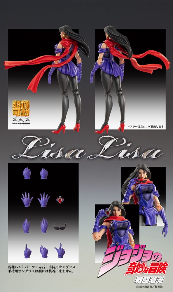 JoJo's Bizarre Adventure Part 2: Battle Tendency Actionfigur Chozokado (Lisa Lisa) 15 cm