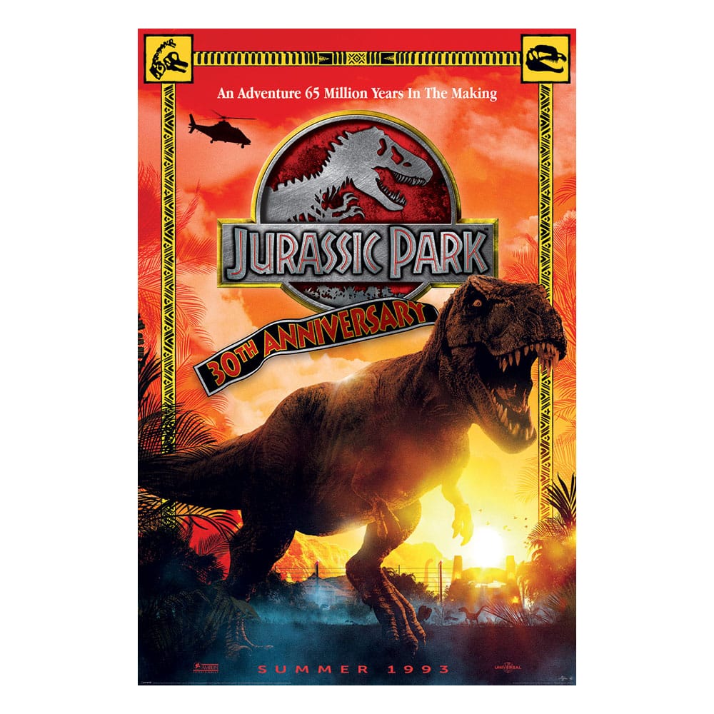 Jurassic Park-Posterpaket zum 30-jährigen Jubiläum, 61 x 91 cm