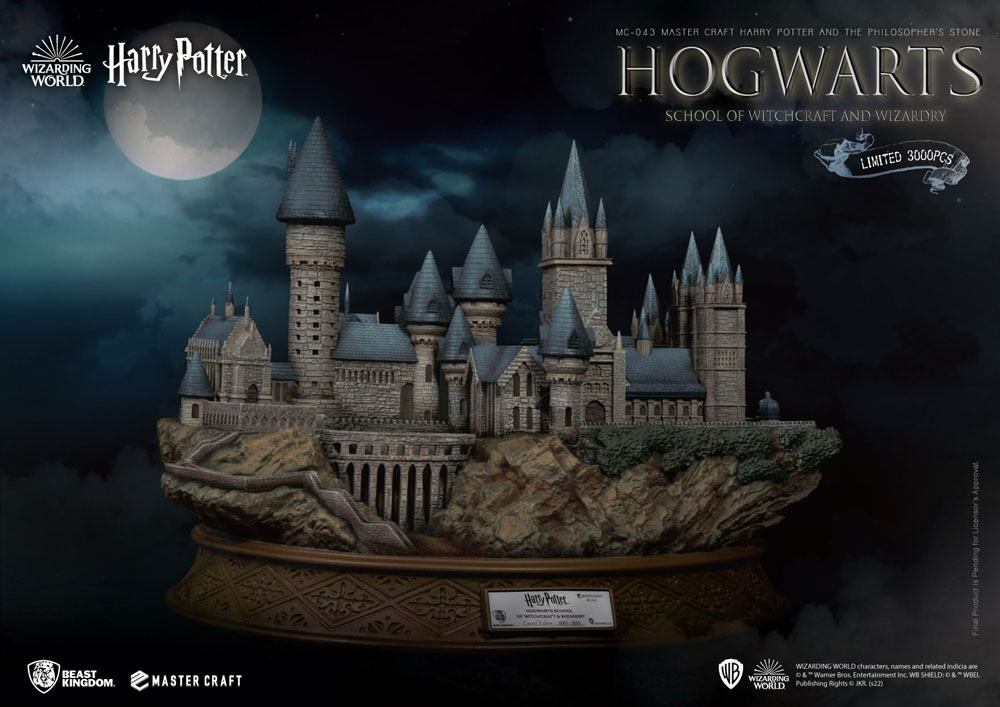 Harry Potter und der Stein der Weisen Meister-Statue Hogwarts-Schule für Hexerei und Zauberei 32 cm