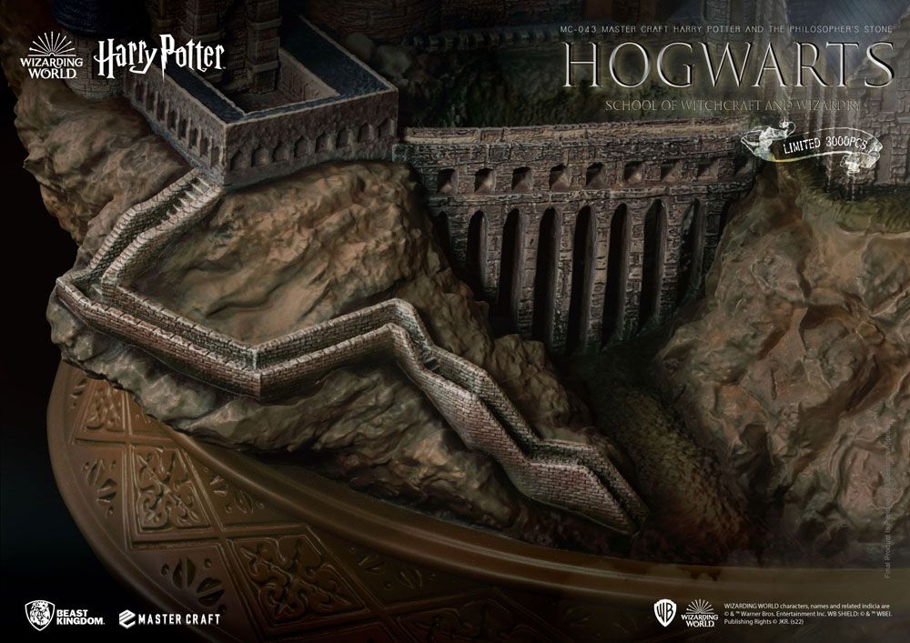 Harry Potter und der Stein der Weisen Meister-Statue Hogwarts-Schule für Hexerei und Zauberei 32 cm