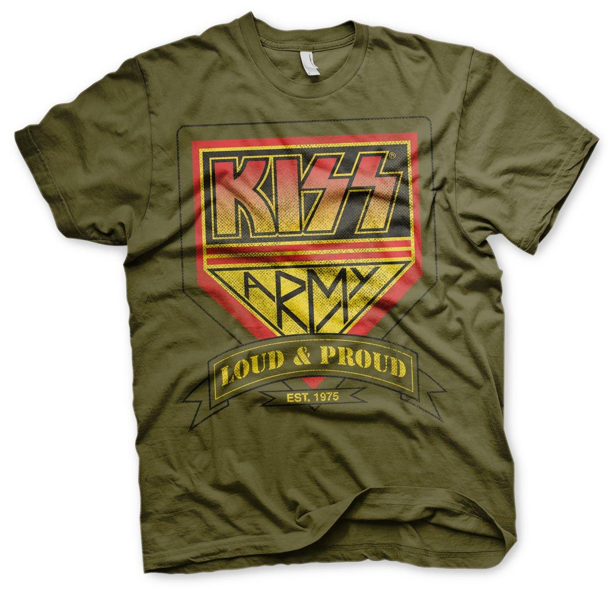 KISS ARMY Distressed Logo t-shirt - SuperMerch.dk