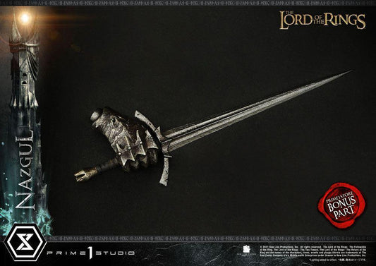 Lord of the rings statue 1/4 Nazgul bonus version 66 cm - SuperMerch.dk hånd med sværd