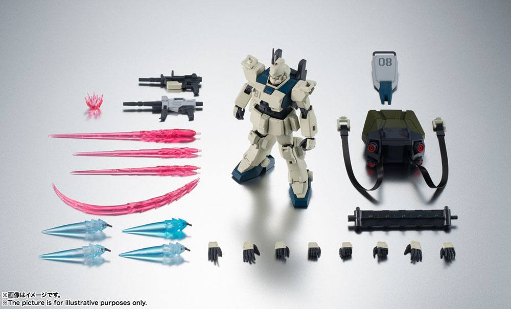 Mobile Suit Gundam Robot Spirits Den 08. MS Team Action Figur RX-79(G)Ez-8 GUNDAM Ez-8 ver. A.N.I.M.E. 12 cm