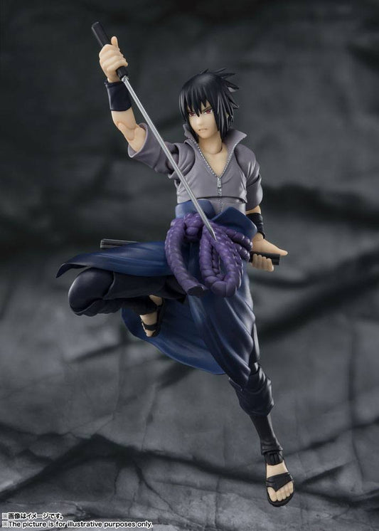 Naruto Shippuden S.H. Figuarts Action Figur Sasuke Uchiha -Den der bærer alt had- 15 cm
