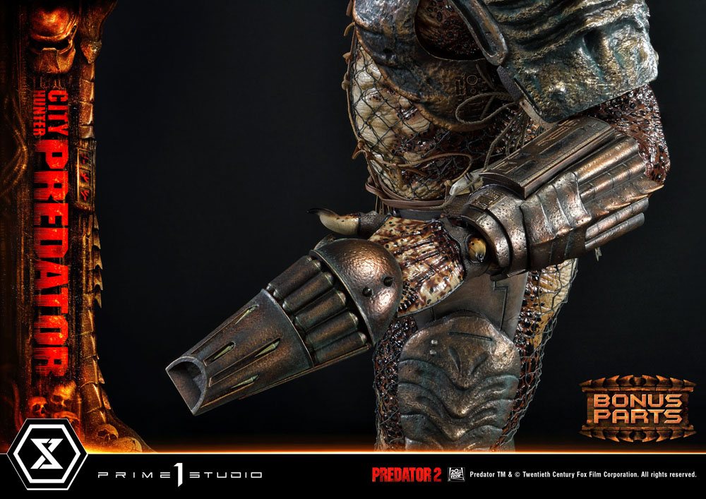 Predator 2 Museum Masterline Statue 1/3 City Hunter Predator Deluxe Bonus Version 105 cm
