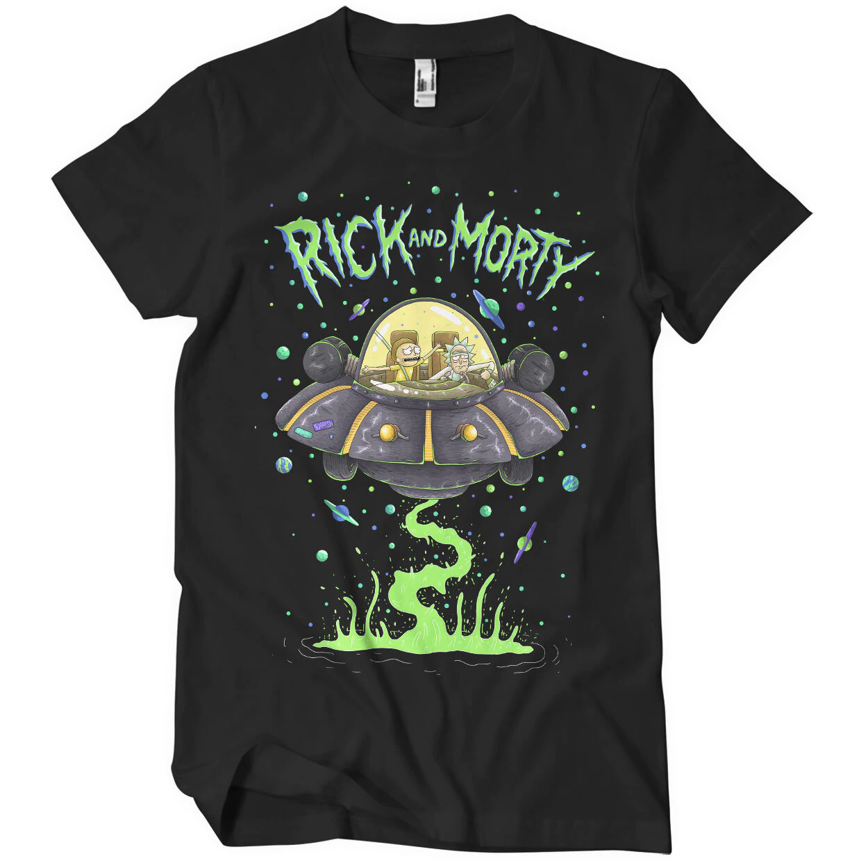 Rick und Morty Raumschiff-T-Shirt