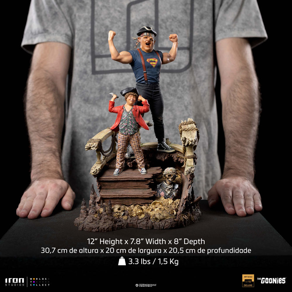The Goonies - Deluxe Art Scale Statue - 1/10 Faultier und Chunk 30 cm