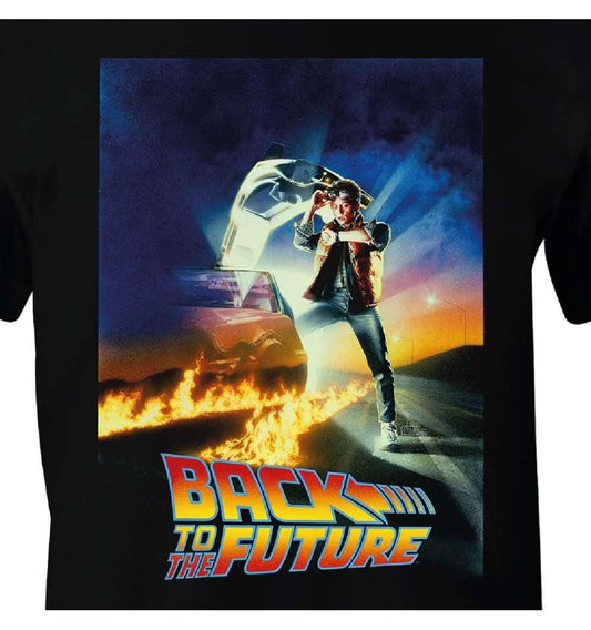 BACK TO THE FUTURE T-SHIRT POSTER closeup design - SuperMerch.dk