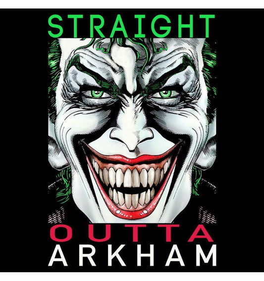 BATMAN T-SHIRT STRAIT OUTTA ARKHAM - SuperMerch.dk
