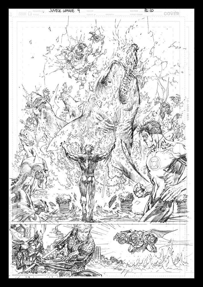 DC COMICS ART PRINT AQUAMAN - SuperMerch.dk