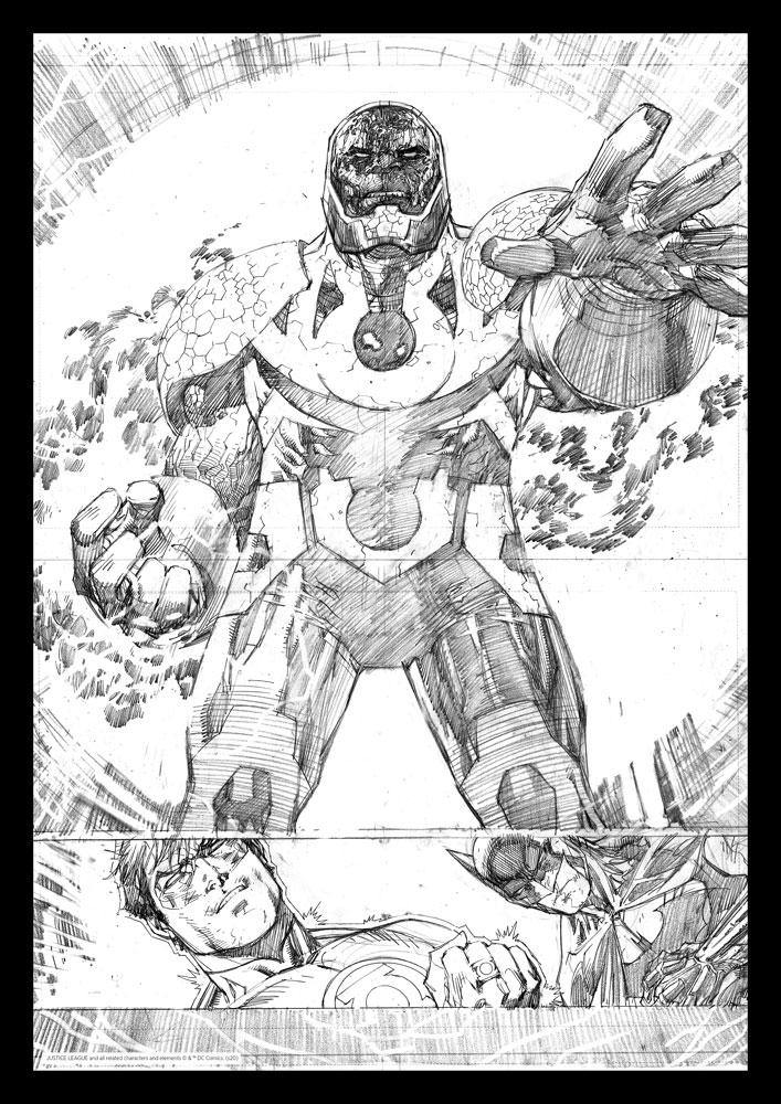 DC COMICS ART PRINT DARKSIDE - SuperMerch.dk
