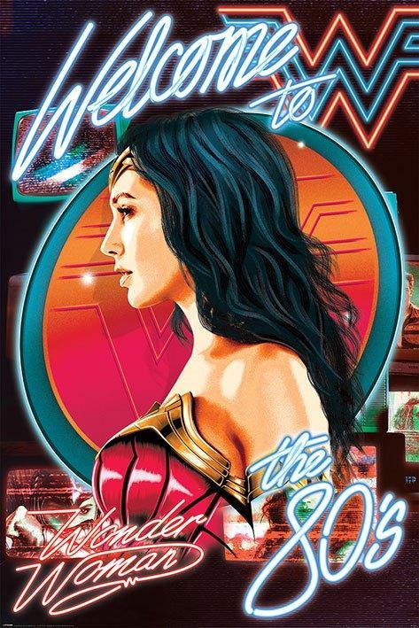 DC COMICS WONDER WOMAN 1984 PLAKAT 80s - SuperMerch.dk
