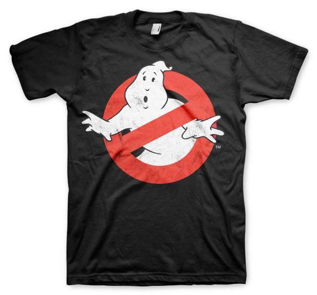 GHOSTBUSTERS T-SHIRT DISTRESSED LOGO - SuperMerch.dk