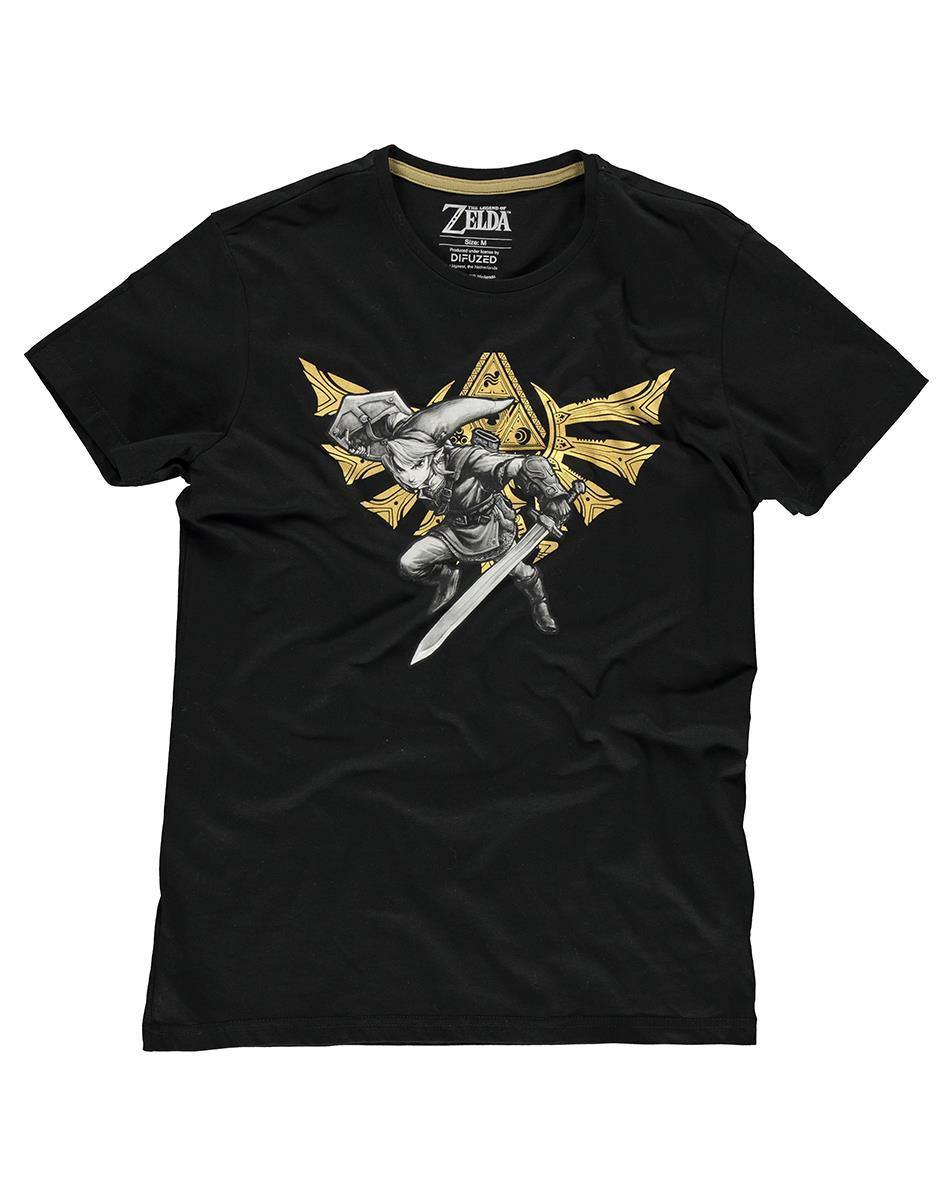 LICENSERET ZELDA HYRULE LINK HERRE T-SHIRT - SuperMerch.dk