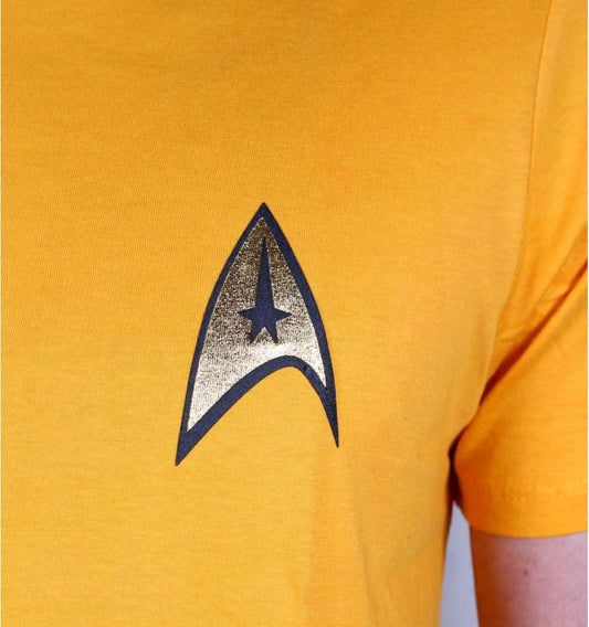 STAR TREK T-SHIRT - COSTUME KIRK YELLOW - SuperMerch.dk