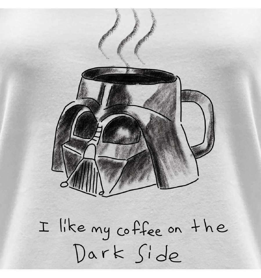 STAR WARS DARTH VADER COFFEE KVNDE T-SHIRT - SuperMerch.dk