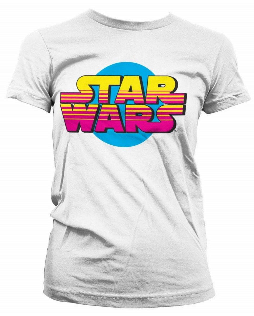STAR WARS RETRO LOGO KVINDE T-SHIRT - SuperMerch.dk