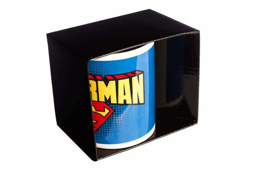 SUPERMAN LOGO SHIELD KRUS 100% LICENSERET - SuperMerch.dk
