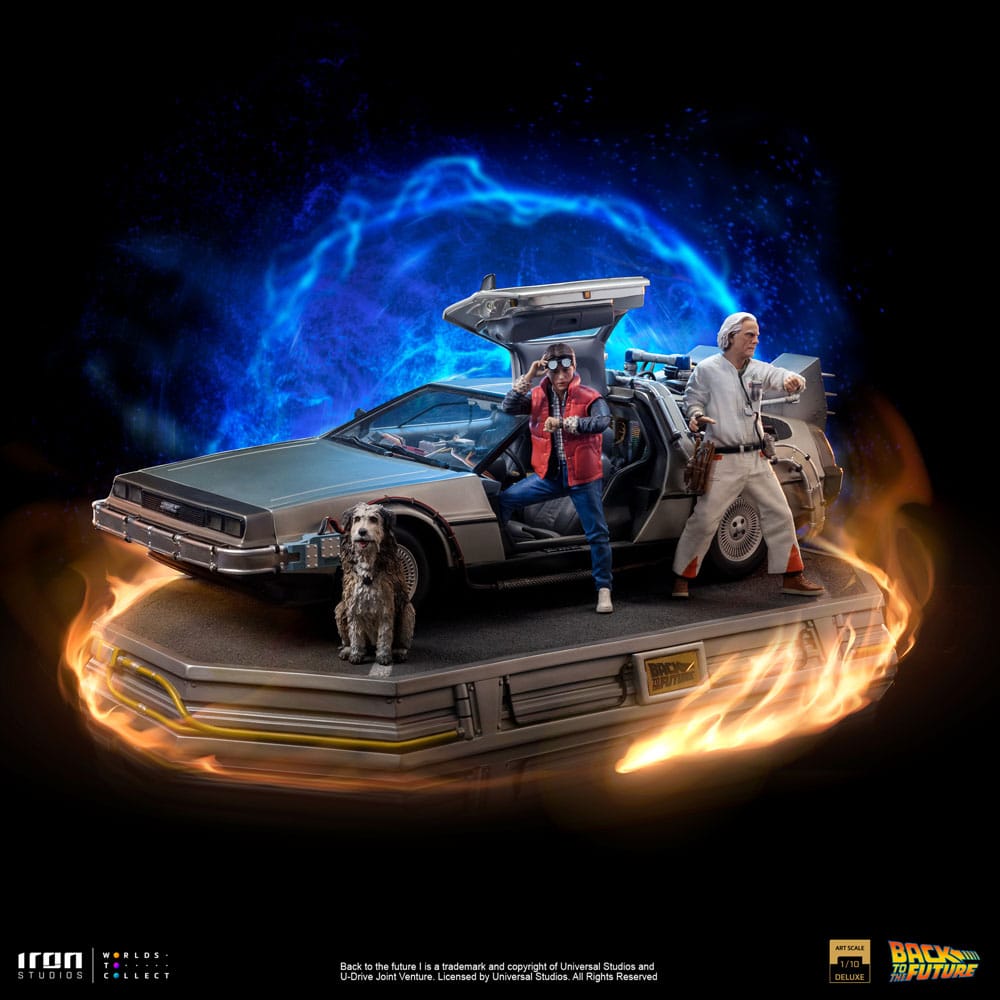 Zurück in die Zukunft Art Scale Statue 1/10 DeLorean Komplettset 23 cm