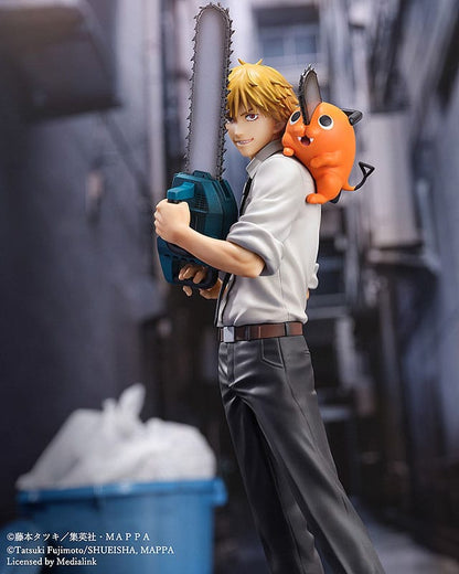 Chainsaw Man S-Fire PVC Statue 1/7 Denji &amp; Pochita 24 cm
