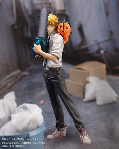 Chainsaw Man S-Fire PVC Statue 1/7 Denji &amp; Pochita 24 cm