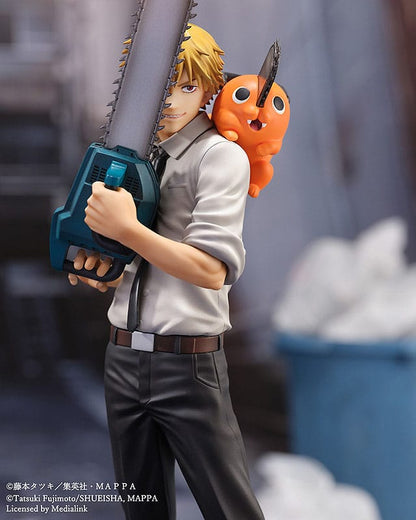 Chainsaw Man S-Fire PVC Statue 1/7 Denji &amp; Pochita 24 cm