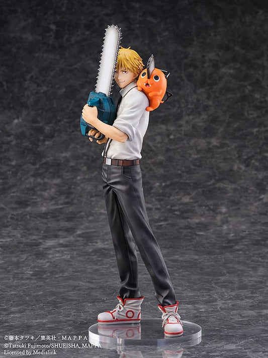 Chainsaw Man S-Fire PVC Statue 1/7 Denji &amp; Pochita 24 cm