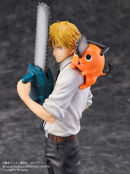 Chainsaw Man S-Fire PVC Statue 1/7 Denji &amp; Pochita 24 cm
