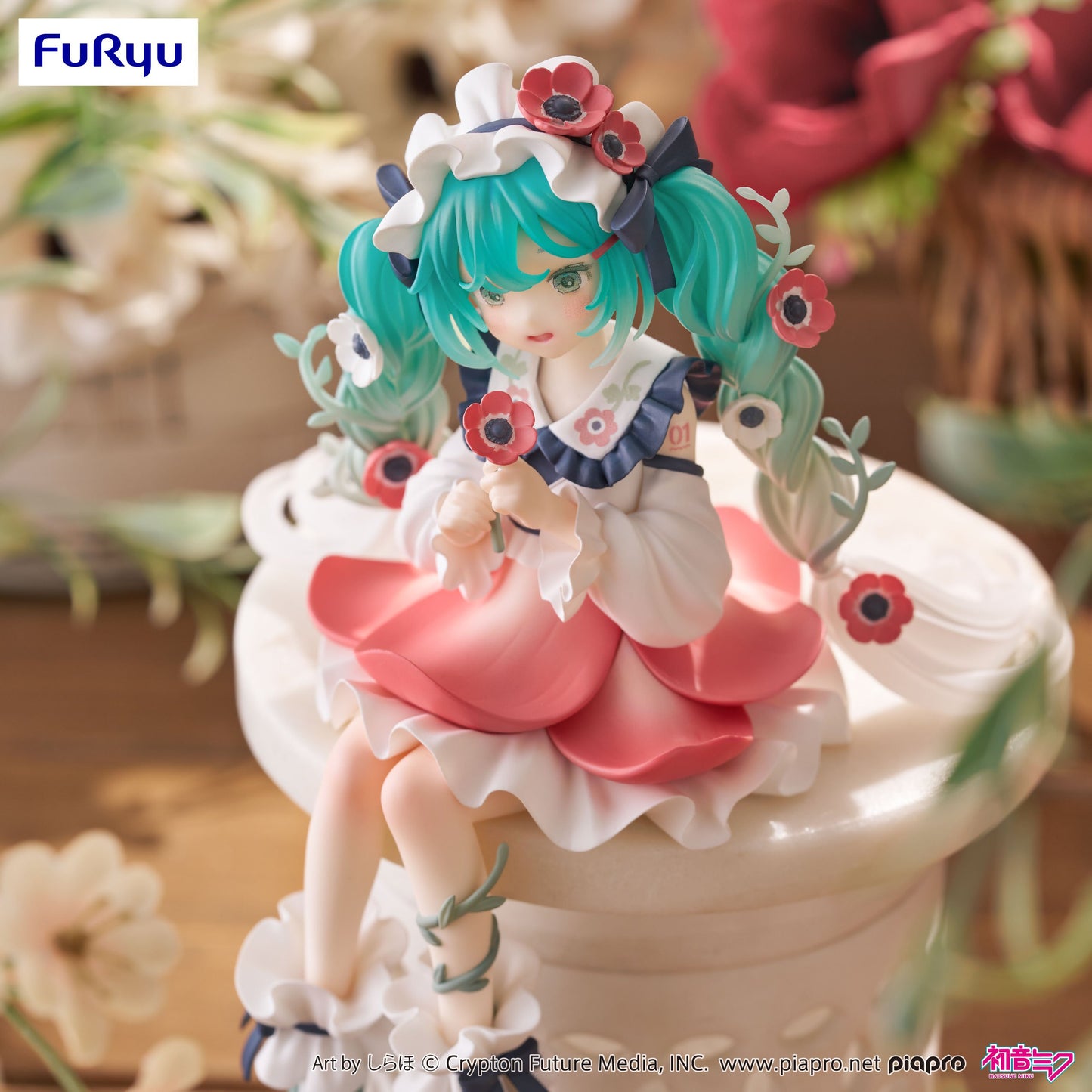 HATSUNE MIKU - Flower Fairy Anemone - Statue Noodle Stopper 14cm