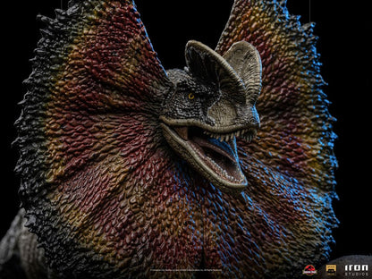 Jurassic Park Art Scale Statue 1/10 Dennis Nedry trifft auf den Dilophosaurus 21 cm