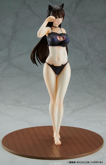Mishiranu Joshikousei ni Kankinsareta Mangaka no Hanashi PVC Statue 1/6 Konata Competitive Swimsuit &amp; Cat Lingerie Costume Set 26cm