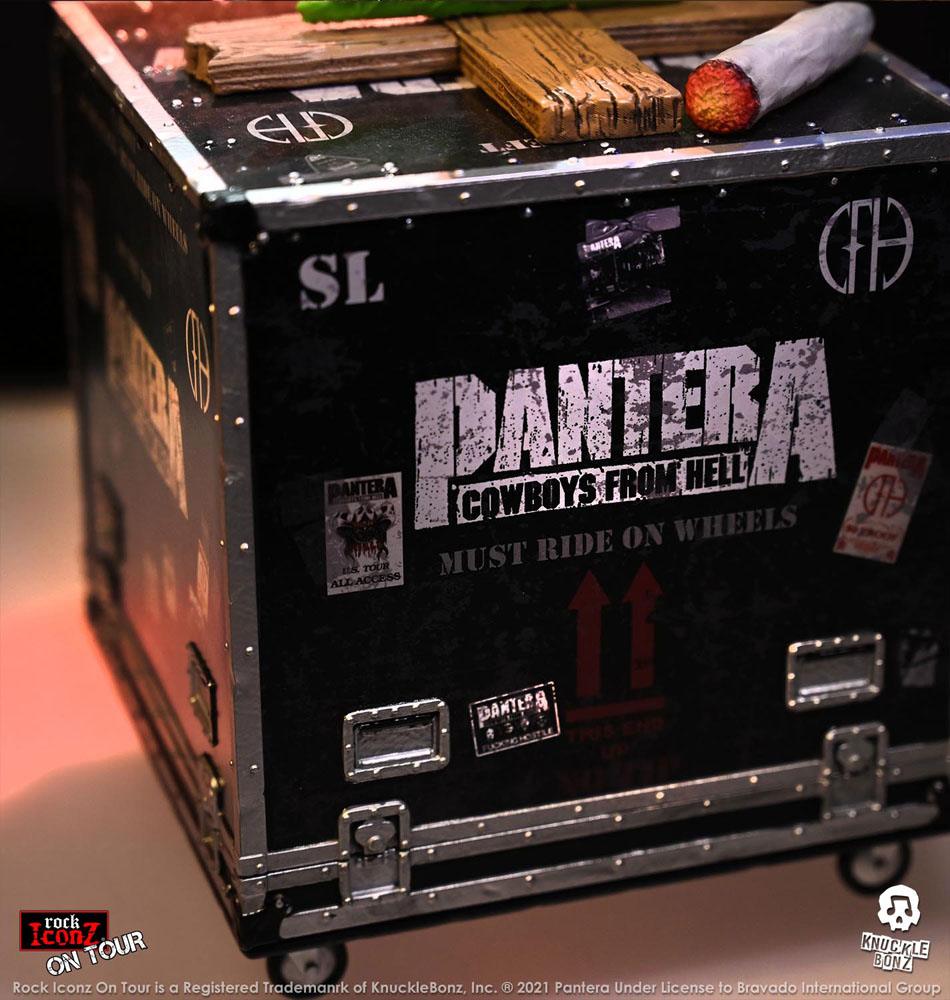 Pantera Rock Ikonz Cowboys From Hell On Tour Road Case Statue + Bühnenhintergrund