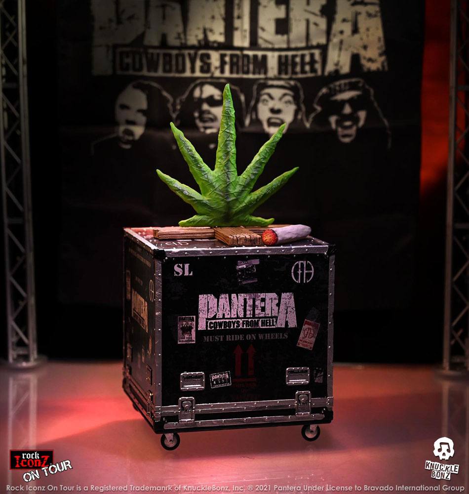 Pantera Rock Ikonz Cowboys From Hell On Tour Road Case Statue + Bühnenhintergrund