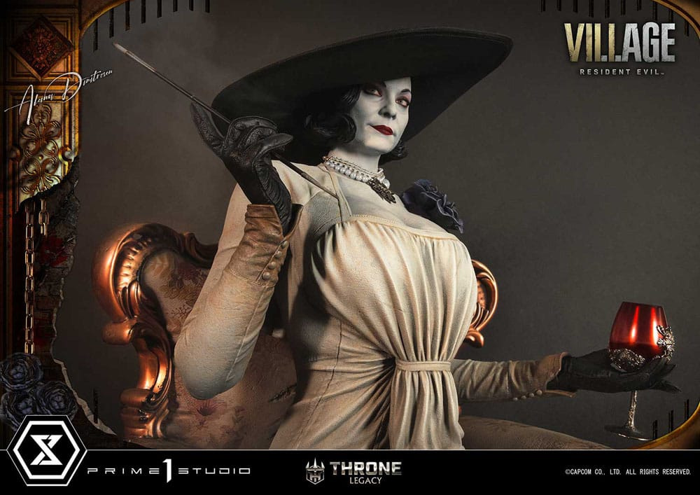 Resident Evil Village Throne Legacy Collection Statue 1/4 Alcina Dimitrescu Deluxe Version 66 cm