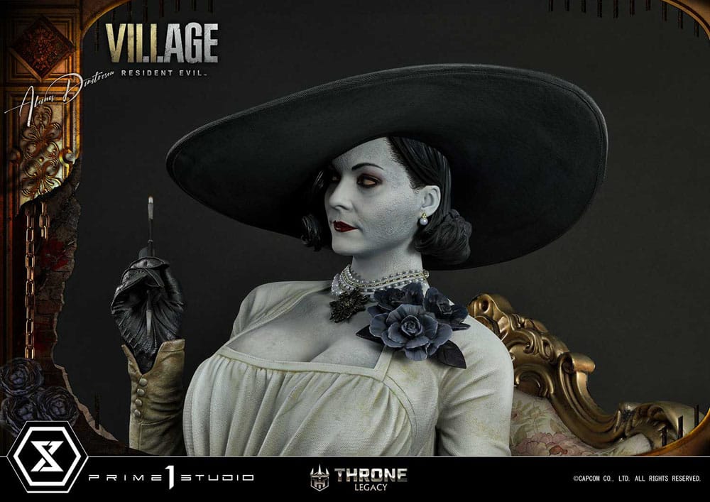Resident Evil Village Throne Legacy Collection Statue 1/4 Alcina Dimitrescu Deluxe Version 66 cm