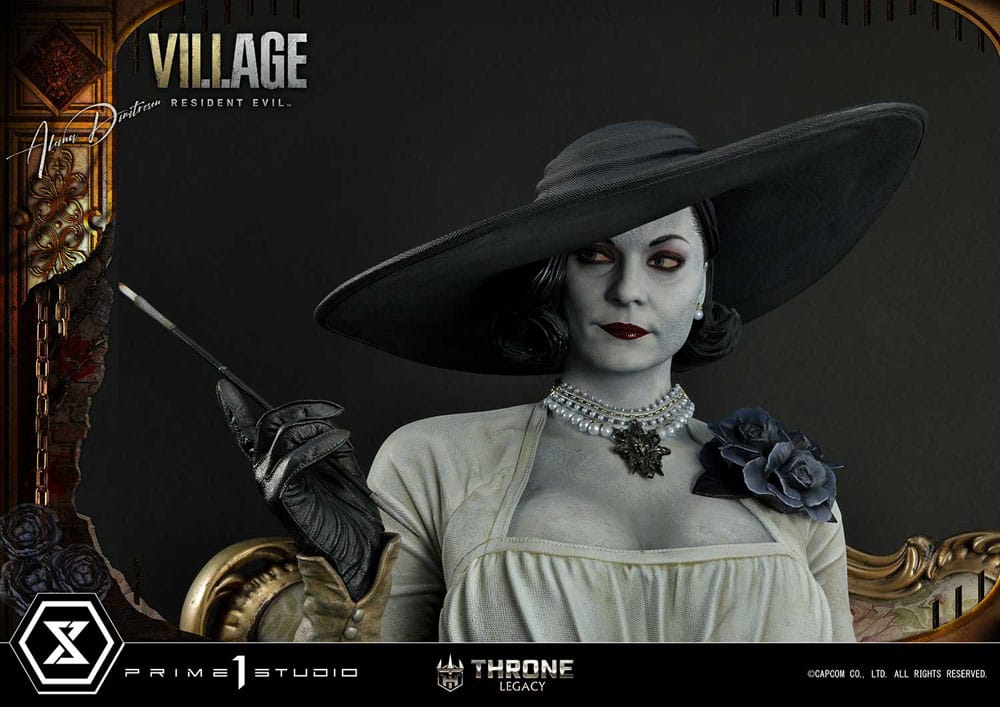 Resident Evil Village Throne Legacy Collection Statue 1/4 Alcina Dimitrescu Deluxe Version 66 cm