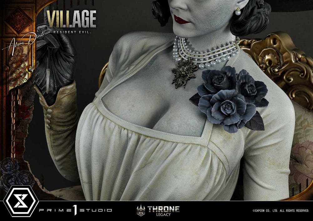 Resident Evil Village Throne Legacy Collection Statue 1/4 Alcina Dimitrescu Deluxe Version 66 cm