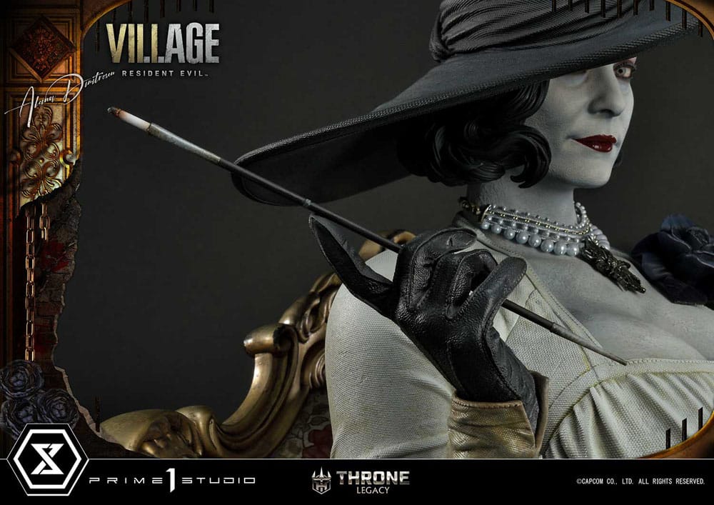 Resident Evil Village Throne Legacy Collection Statue 1/4 Alcina Dimitrescu Deluxe Version 66 cm